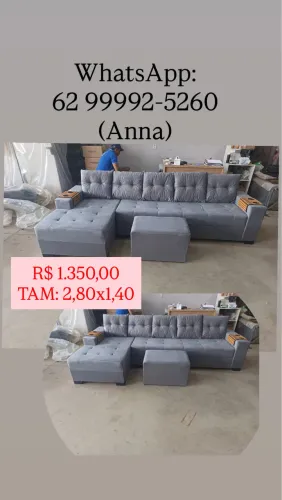 Sofá com chaise?/// vermelho