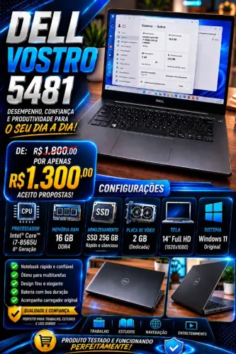 Notebook DELL VOSTRO 5481