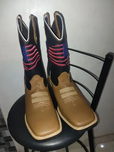 Bota Texana Ramon Botas Cano Alto Tam 44 - Nova Sem Uso