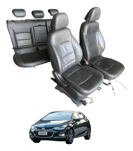 Jogo Banco Gm Cruze 1.4 Ltz 2017 2018 Hatch Turbo Automatico Preto