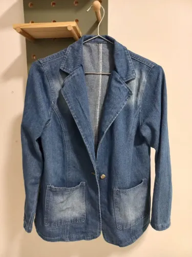 Blazer jeans feminino
