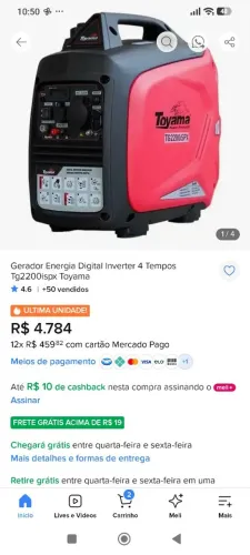 Gerador energia gasolina 110vts silencioso