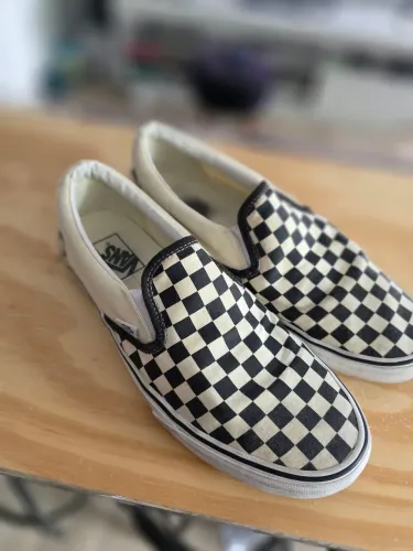 Tênis Vans Slip-on checkerboard black white Tam 44 ORIGINAL