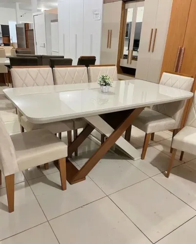 Mesa de Jantar de 6 cadeiras com montagem