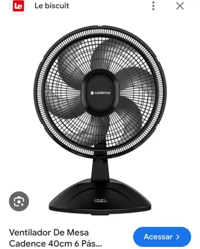 VENTILADOR CADENCE VTR310 30 CENTÍMETROS SÓ $100,00 REAIS.