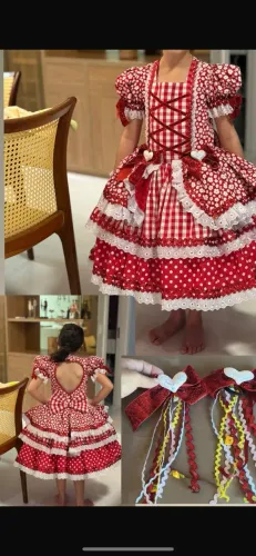 Vestido junino infantil