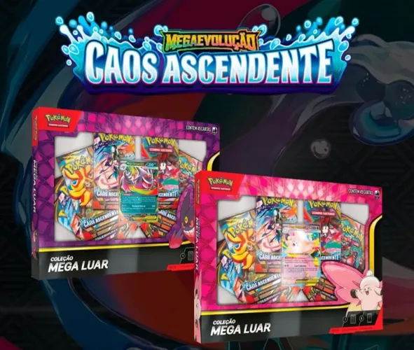 Kit 02 Box Mega Luar (01 Mega Clefabe 01 Mega Gengar) 