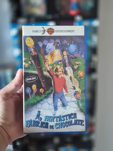Vhs A Fantástica Fábrica de Chocolates de 1971 Dublado 