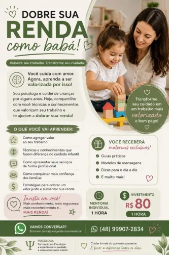 Dobre sua renda como babá