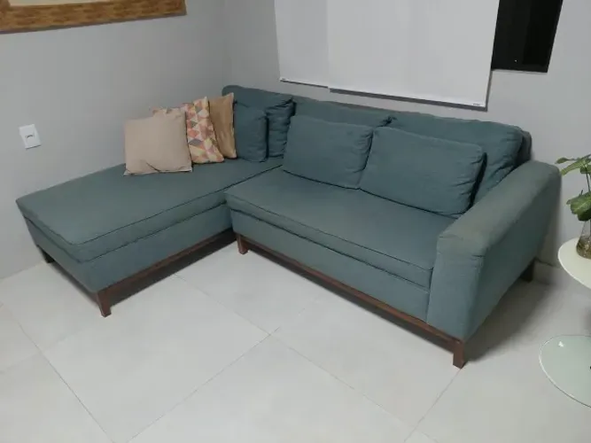 Sofá chaise 3 lugares