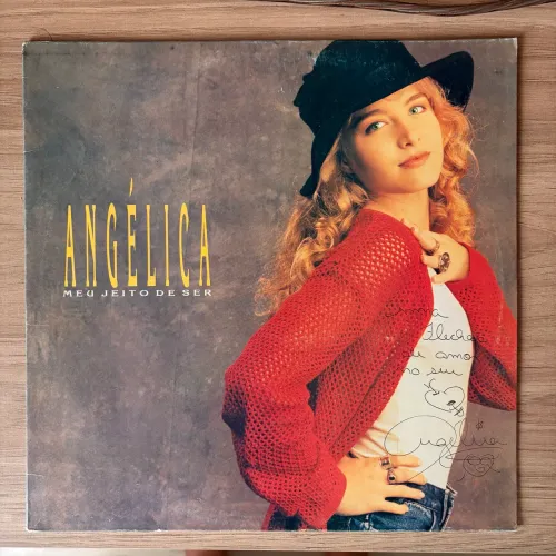 LP Autografado Angélica - Meu Jeito de Ser - Vinil Amostra Invendável (1993)
