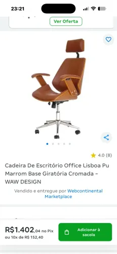 Cadeira Lisboa na caixa