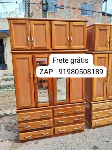 Guarda roupa de casal 4 portas novo!