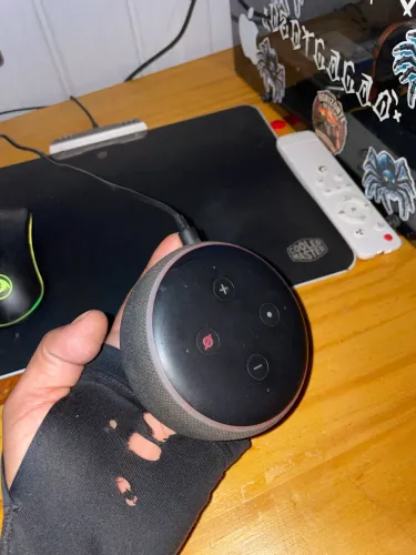 Alto-falante inteligente Amazon Echo Dot de 3ª, cor preta