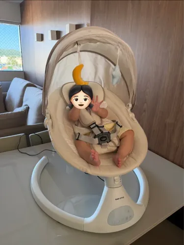 Cadeira de balanço e descanso para bebê