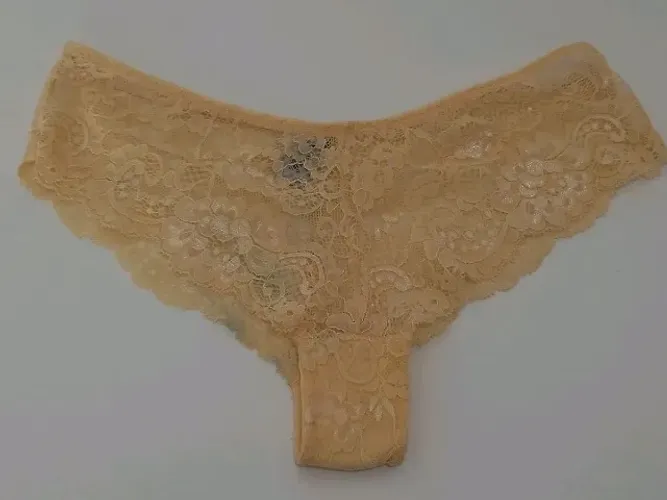 calcinha renda amarela 
