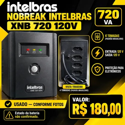 Nobreak Intelbras XNB 720 120V 720VA 4 Tomadas