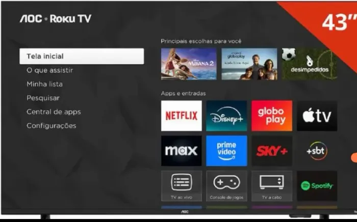 Tv semi nova 43 polegadas ZAP *