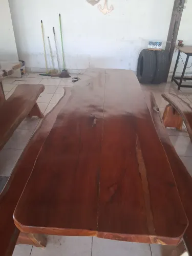 MESA MADEIRA JAQUEIRA, RÚSTICA