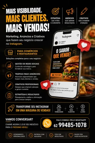 Criativos e anúncios para seu restaurante 