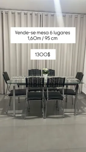 Mesa jantar 6 lugares