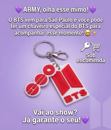 Chaveiro BTS promoção!