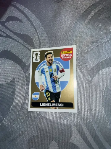 Figurinha extra legend Lionel Messi gold copa 2026