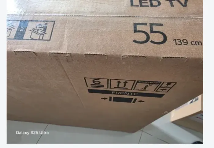 TV LG 55" LED 4K UHD Smart Pro 55AU801C0SA, Nova, Nota Fiscal