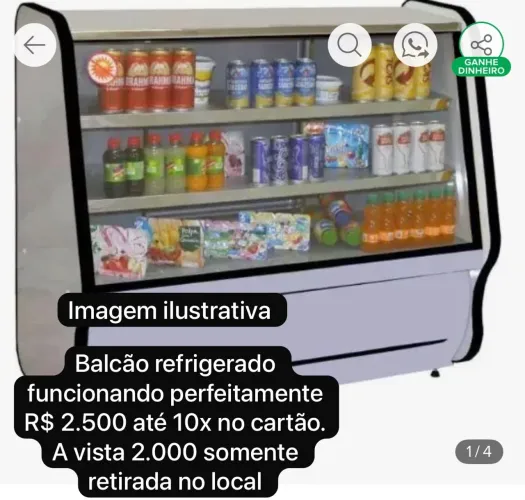 Balcão refrigerado