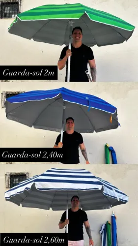 Guarda-sol reforçado alumínio 