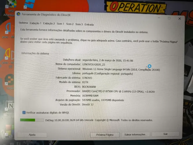 Notebook Gamer Lenovo L340 - I7 9750H GTX 1050 3gb