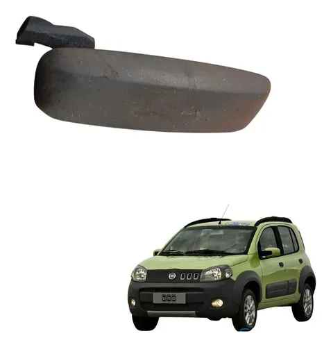 Maçaneta Externa Porta Dianteira Direita Fiat Uno 2011 2016 Preto Dianteira