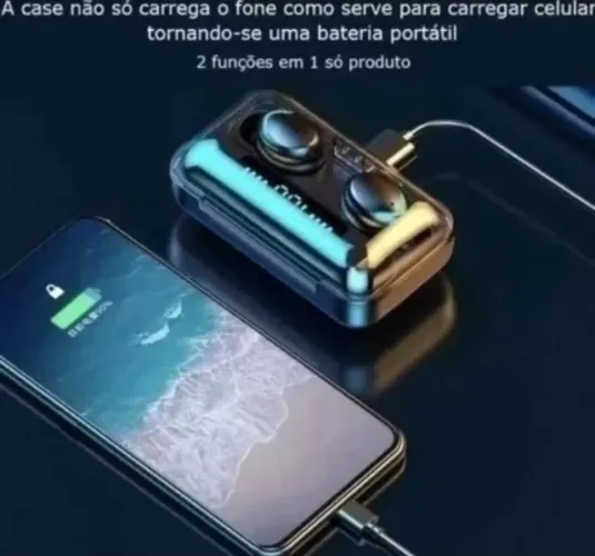 Fone de ouvido via bluetooth