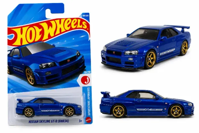Nissan skyline gt-r bnr34 hot wheels