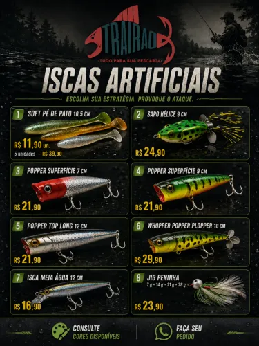 Loja de Pesca - Iscas, Varas, Molinetes e Acessórios