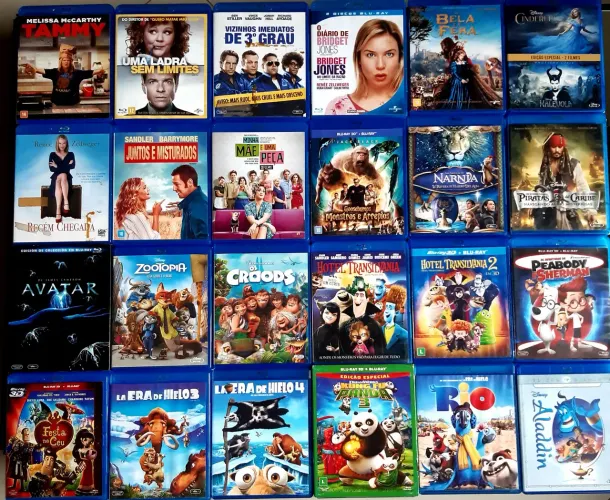 Vendo coleção de blu-ray originais para toda a família 