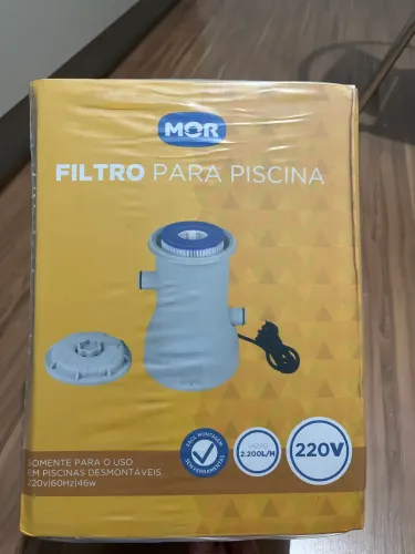 Filtro para piscina MOR 220V, vazão 2200L/H NOVO