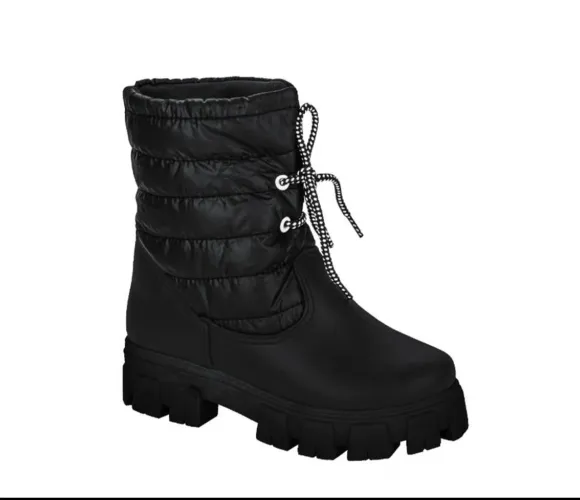 Bota Kidy Preta n. 33 Meninas Nova