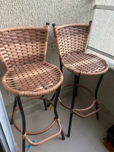 2 Banquetas de Alto Junco - novas 