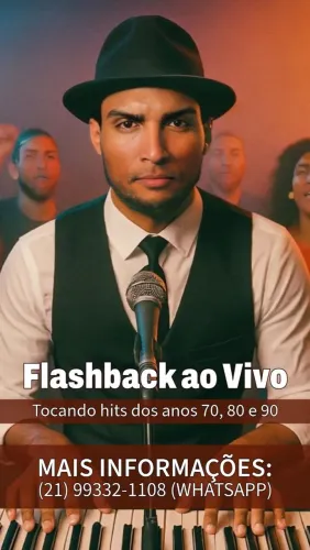 Música ao Vivo - Flashbacks anos 70 a 90 - Para festas e eventos