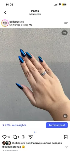 Unhas postiça em gel