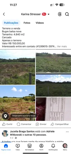 Vendo terreno no Bugre/Balsa Nova
