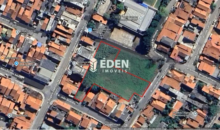Venda,. 3 terrenos área urbana com total de 3100 m²