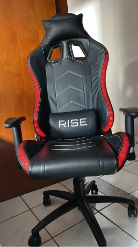 cadeira gamer RISE com led , ângulo ajustável, braço 2D