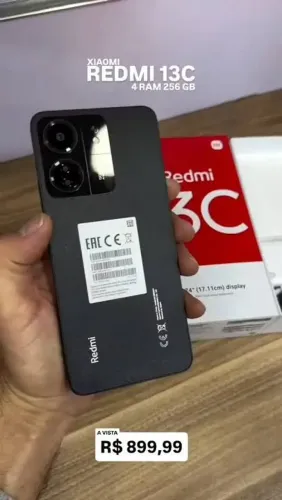 Celular Xiaomi Redmi 13c ( 4GB/256GB ), Marília SP.