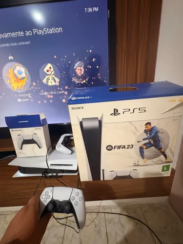 Ps5 fat duas manetes novo sem detalhes 