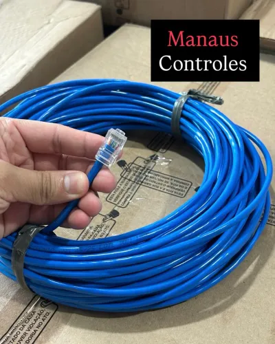 Cabo de Rede Internet 30 Metros Azul RJ45 - Entregamos