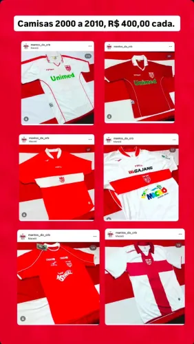 Camisas CRB anos 2000 a 2010