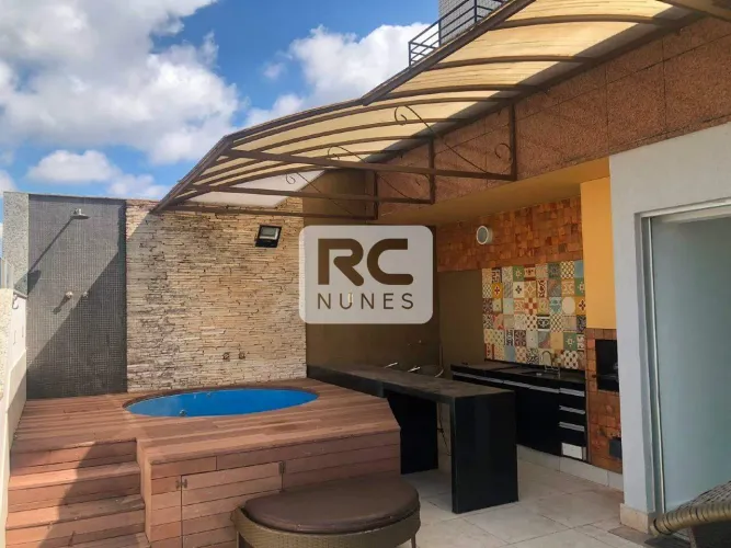 Cobertura com área de 120m², 02 quartos, 03 banheiros e 02 vagas, no Bairro Belvedere - Be
