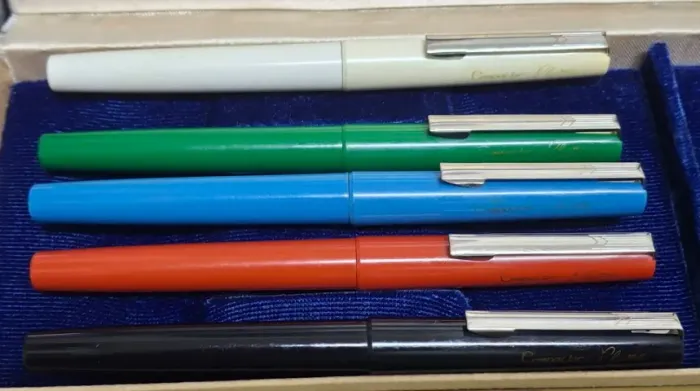 Lote 5 Canetas Tinteiro Compactor Pluma - Novas Anos 70/80 (Estoque Antigo)